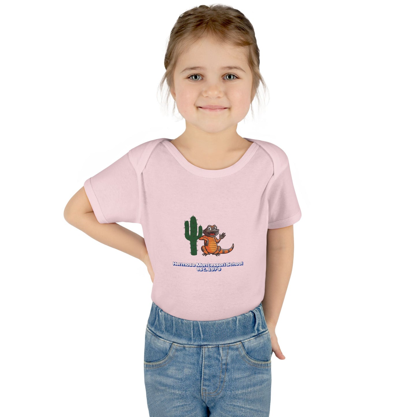 Embellished Logo Infant Bodysuit