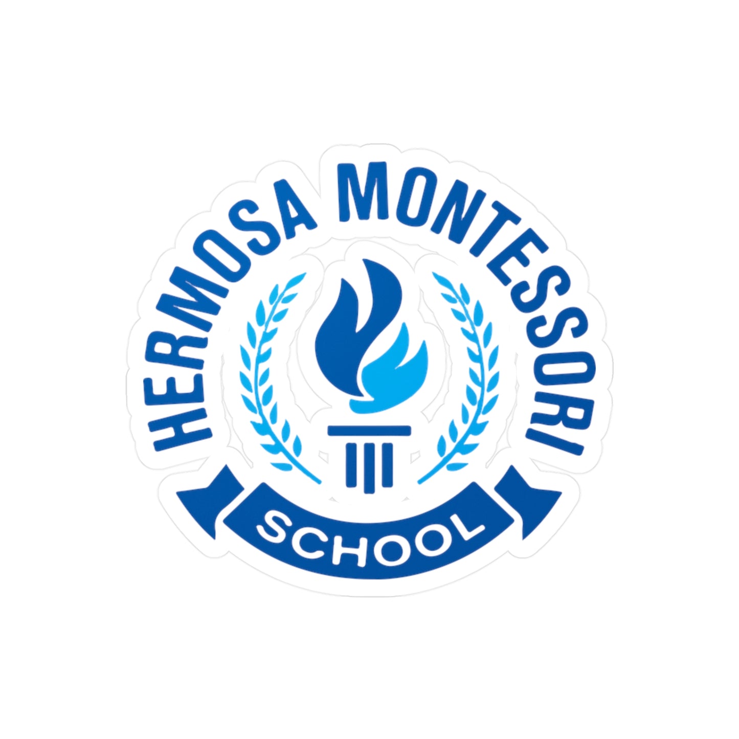 Hermosa Montessori School Logo Kiss-Cut Vinyl Sticker