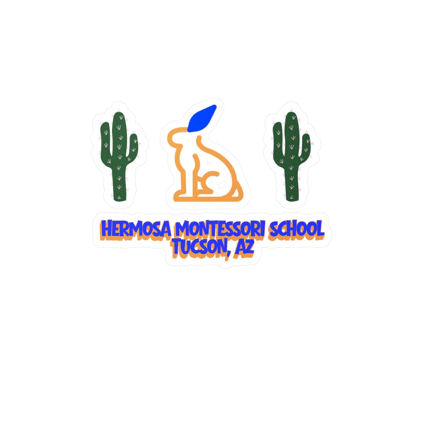 Vintage Hermosa Logo Decal Kiss-Cut Sticker