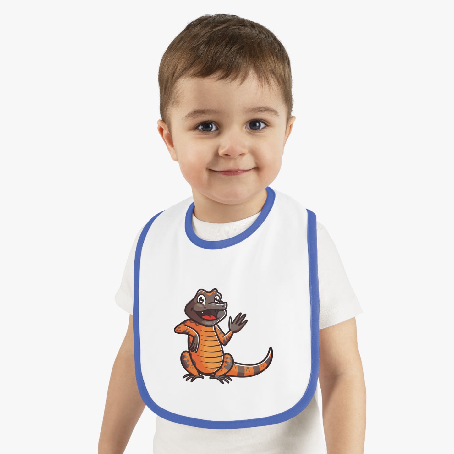 Gila Monster Contrast Baby Bib