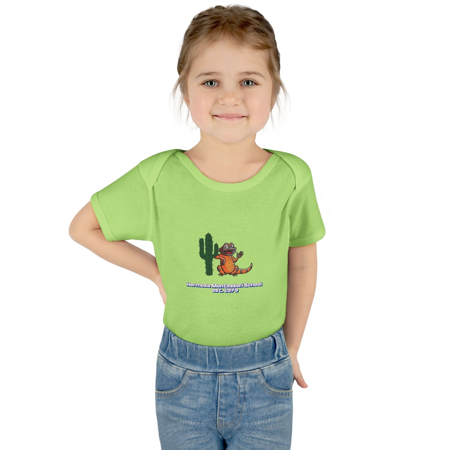 Embellished Logo Infant Bodysuit