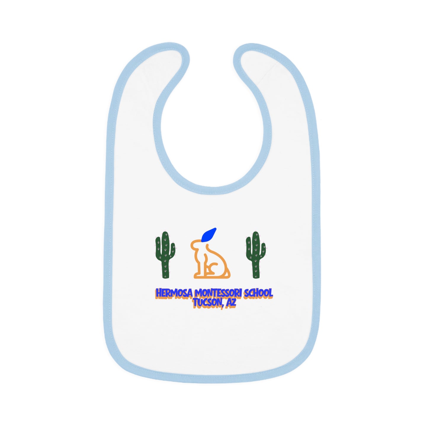 Vintage Hermosa Logo Contrast Baby Bib