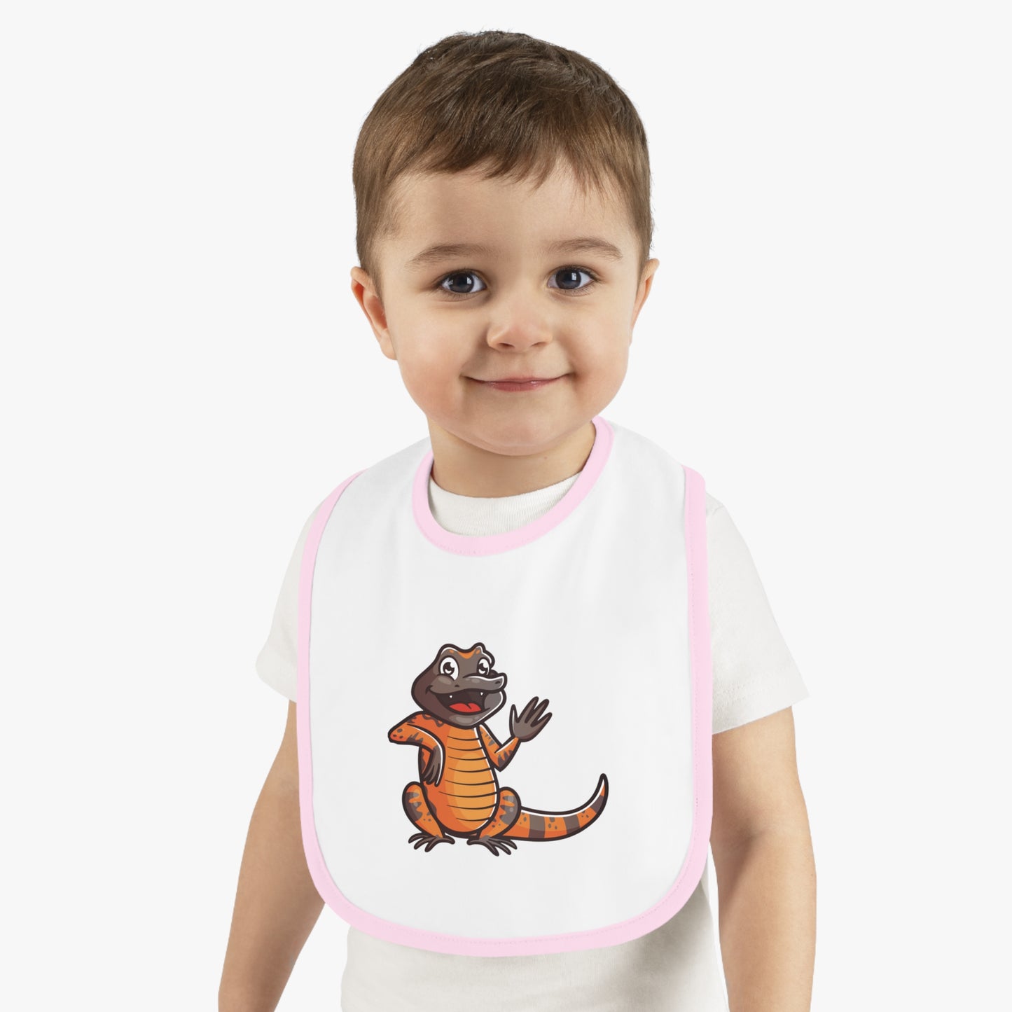 Gila Monster Contrast Baby Bib