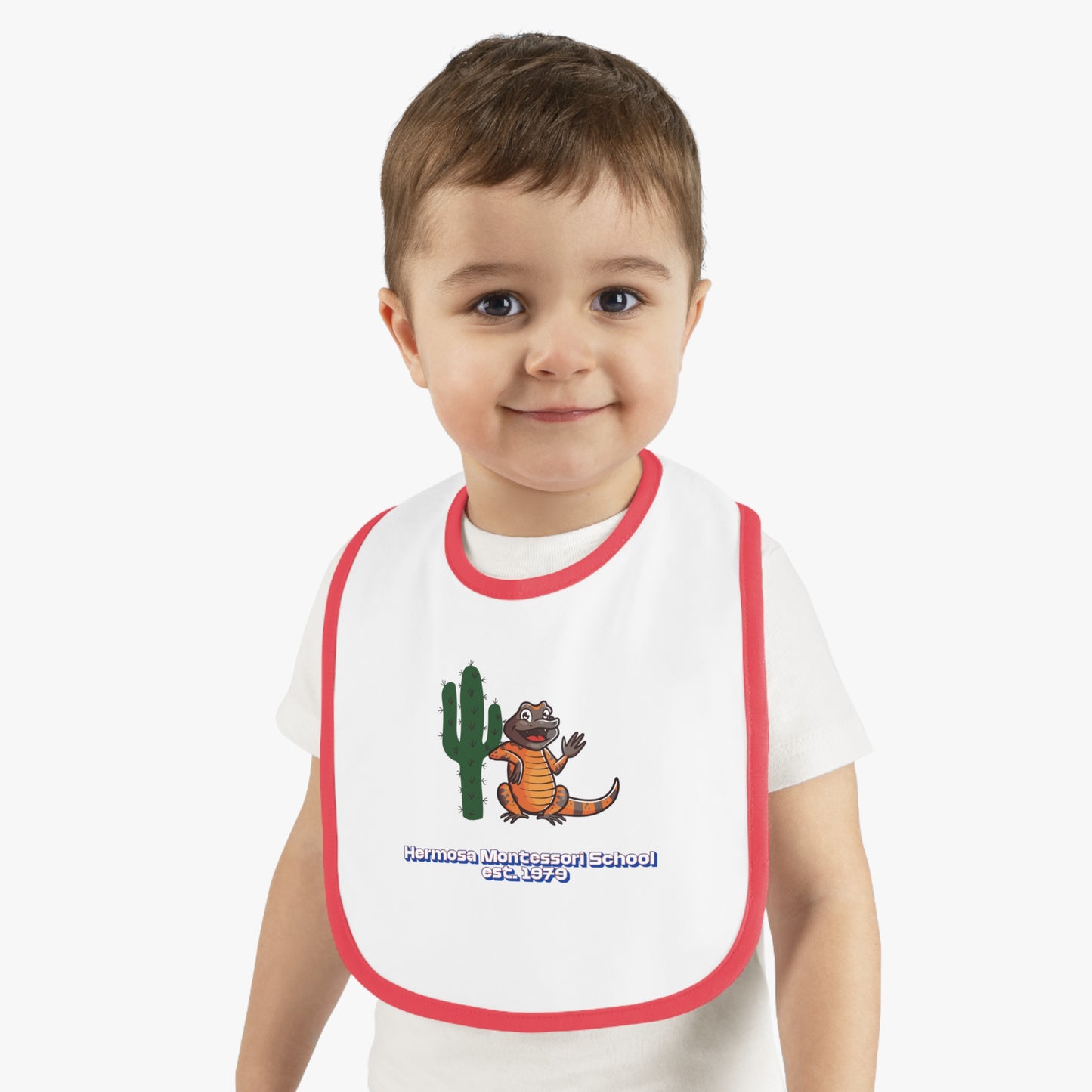 Embellished Logo Contrast Baby Bib
