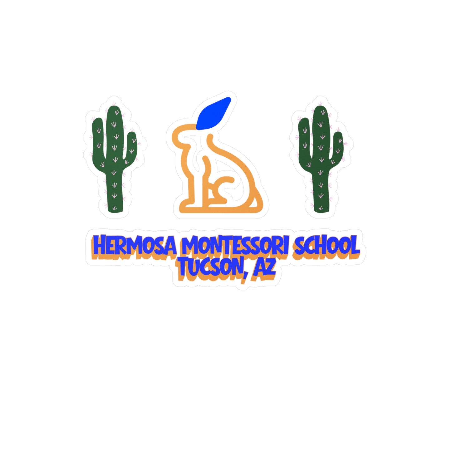 Vintage Hermosa Logo Decal Kiss-Cut Sticker