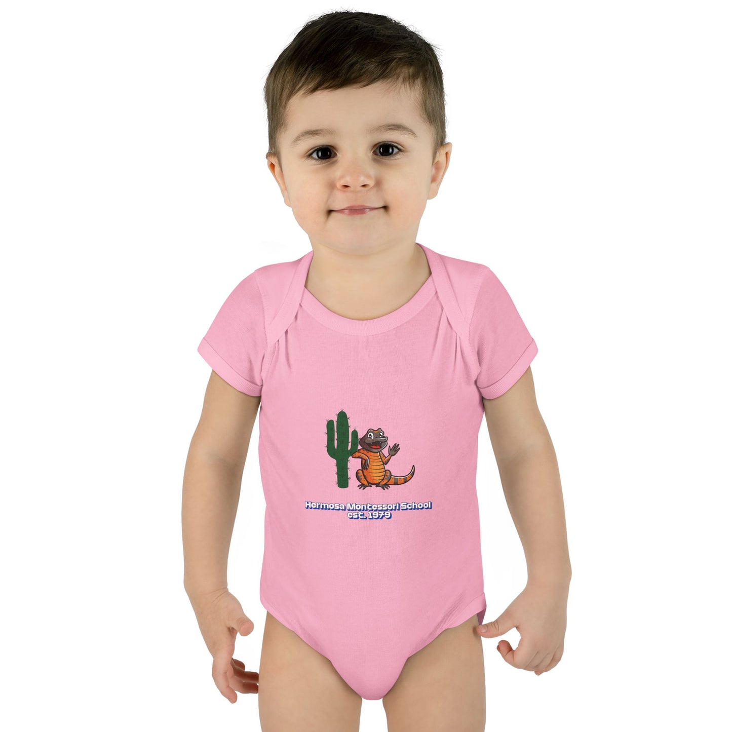 Embellished Logo Infant Bodysuit
