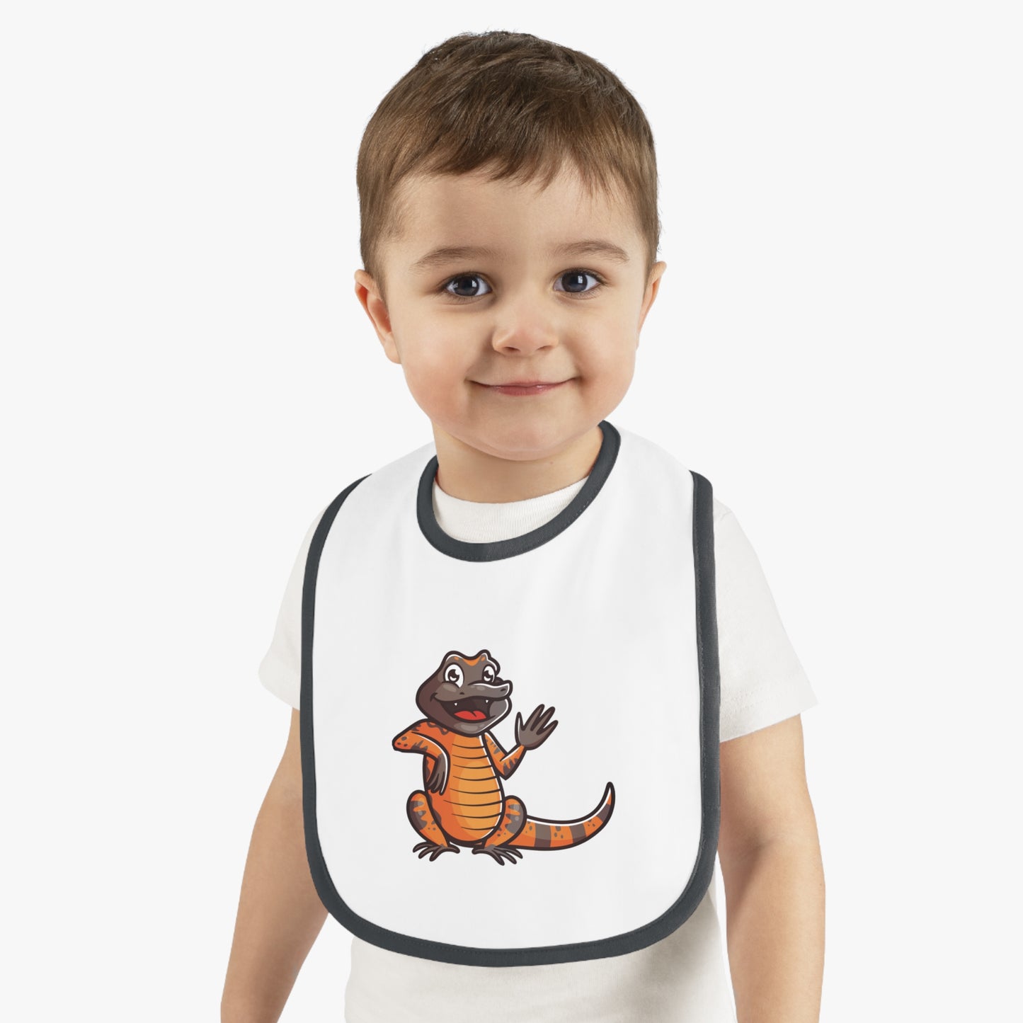 Gila Monster Contrast Baby Bib