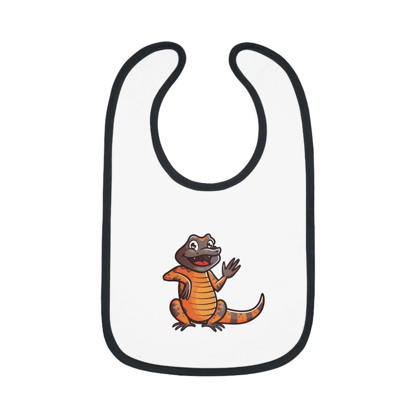 Gila Monster Contrast Baby Bib