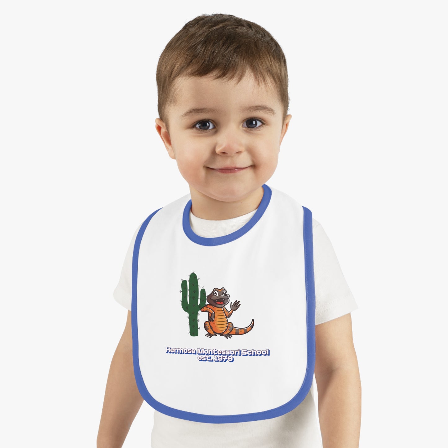 Embellished Logo Contrast Baby Bib