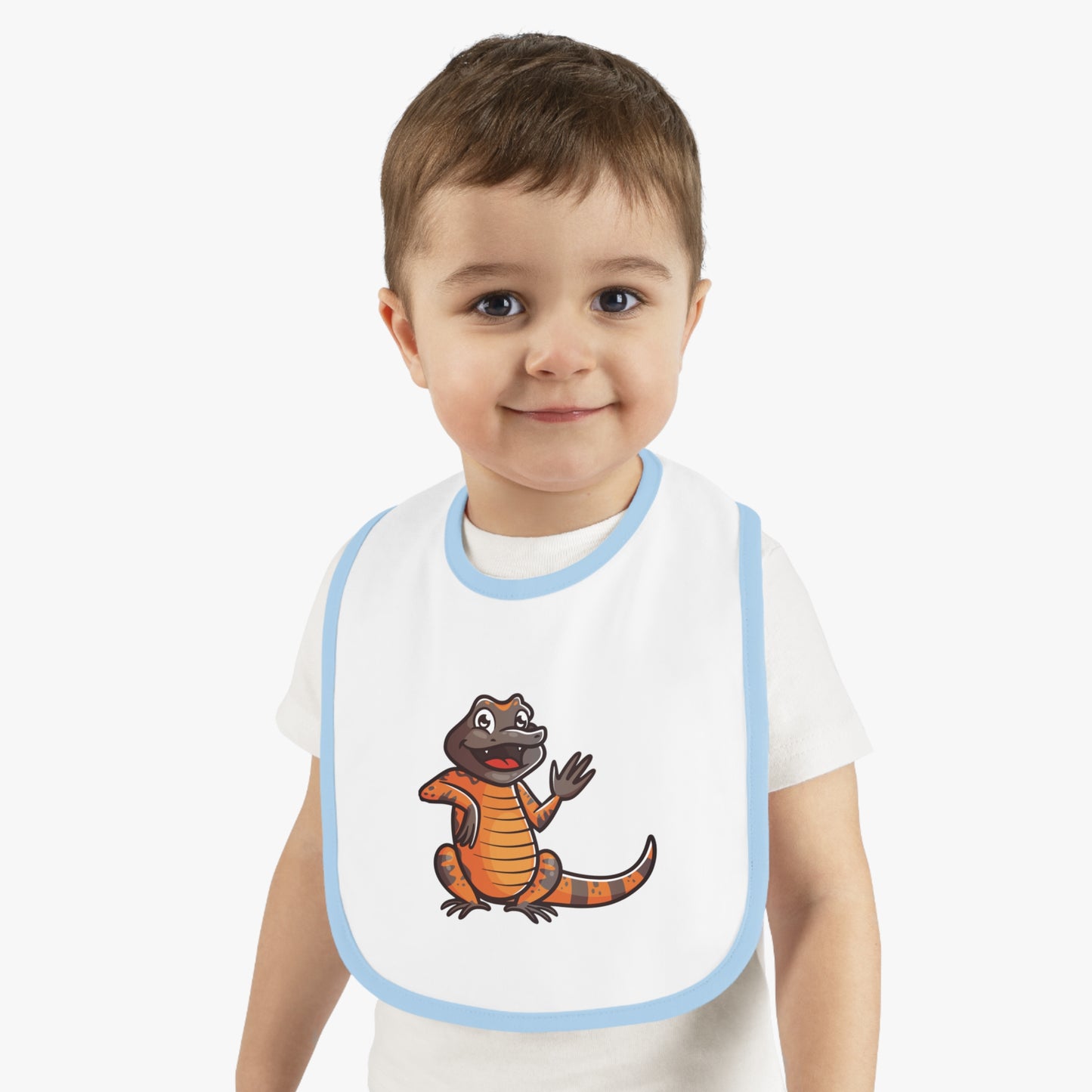 Gila Monster Contrast Baby Bib