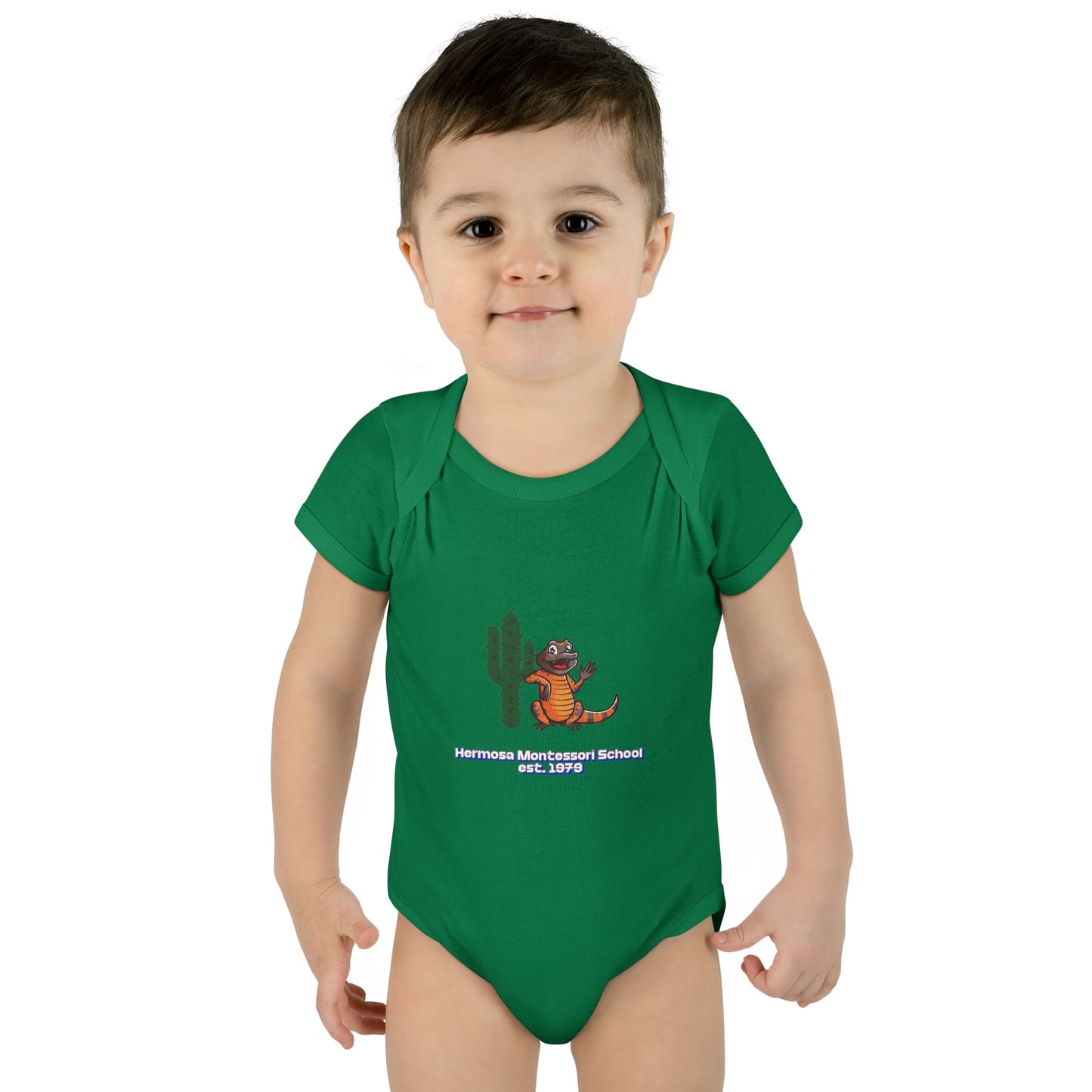 Embellished Logo Infant Bodysuit