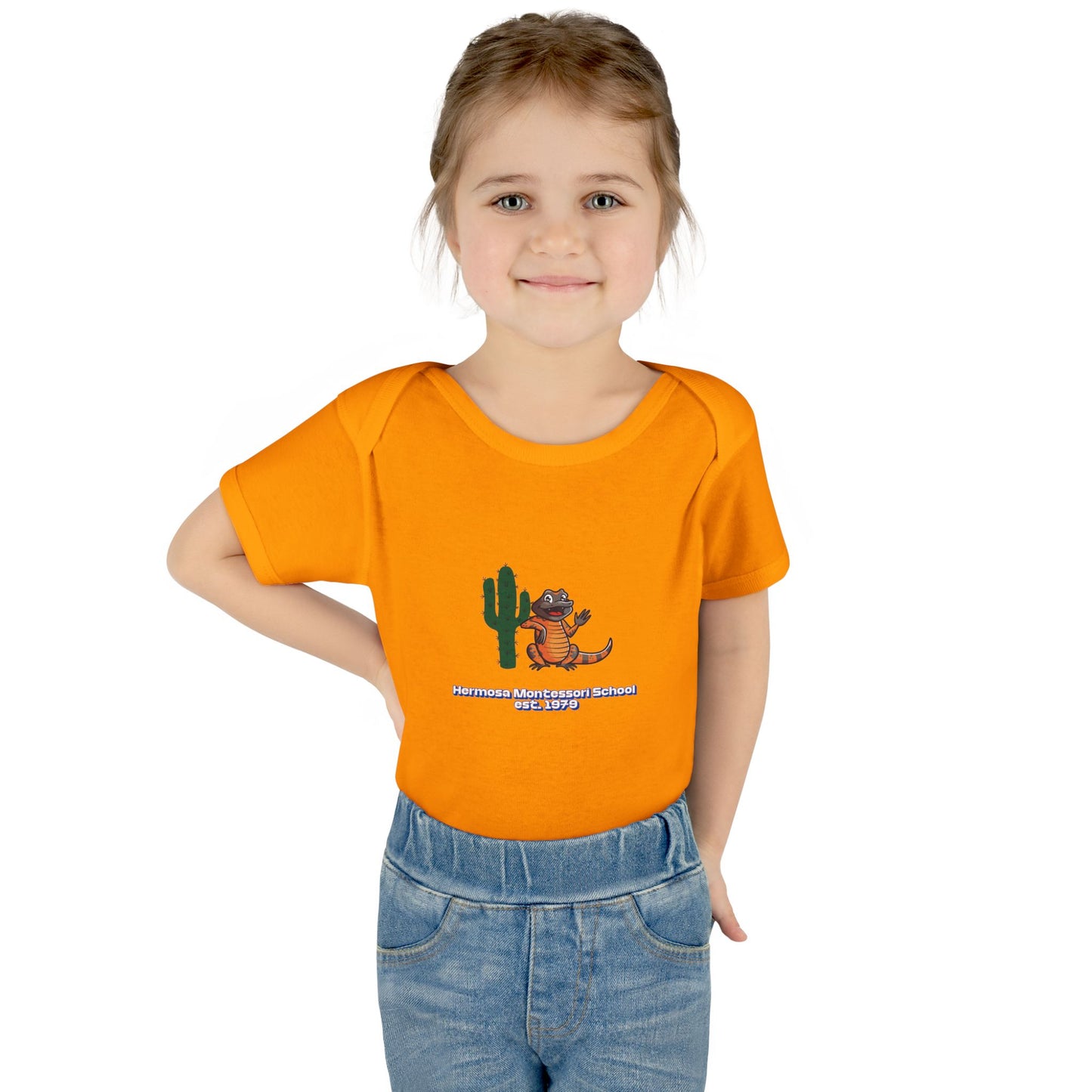 Embellished Logo Infant Bodysuit