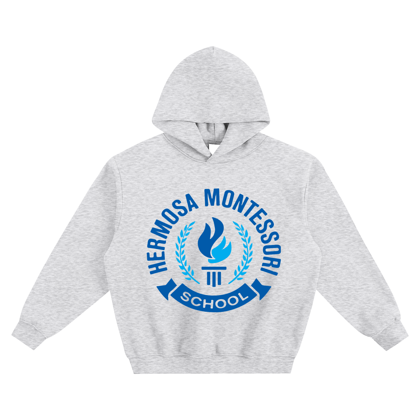 Fleeced Hermosa Logo Boxy Hoodie