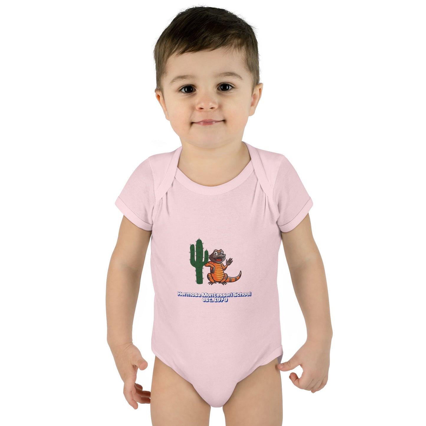 Embellished Logo Infant Bodysuit
