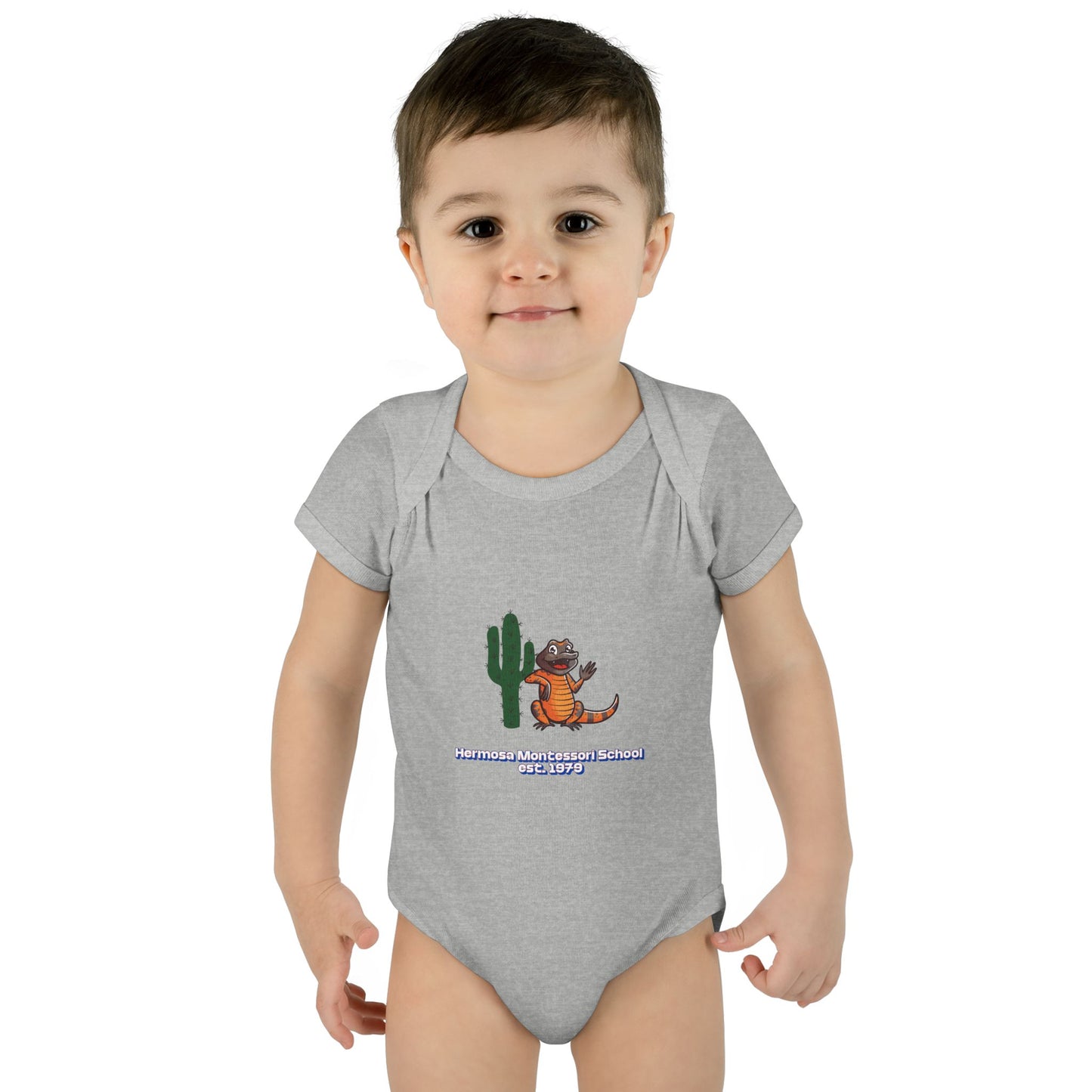 Embellished Logo Infant Bodysuit