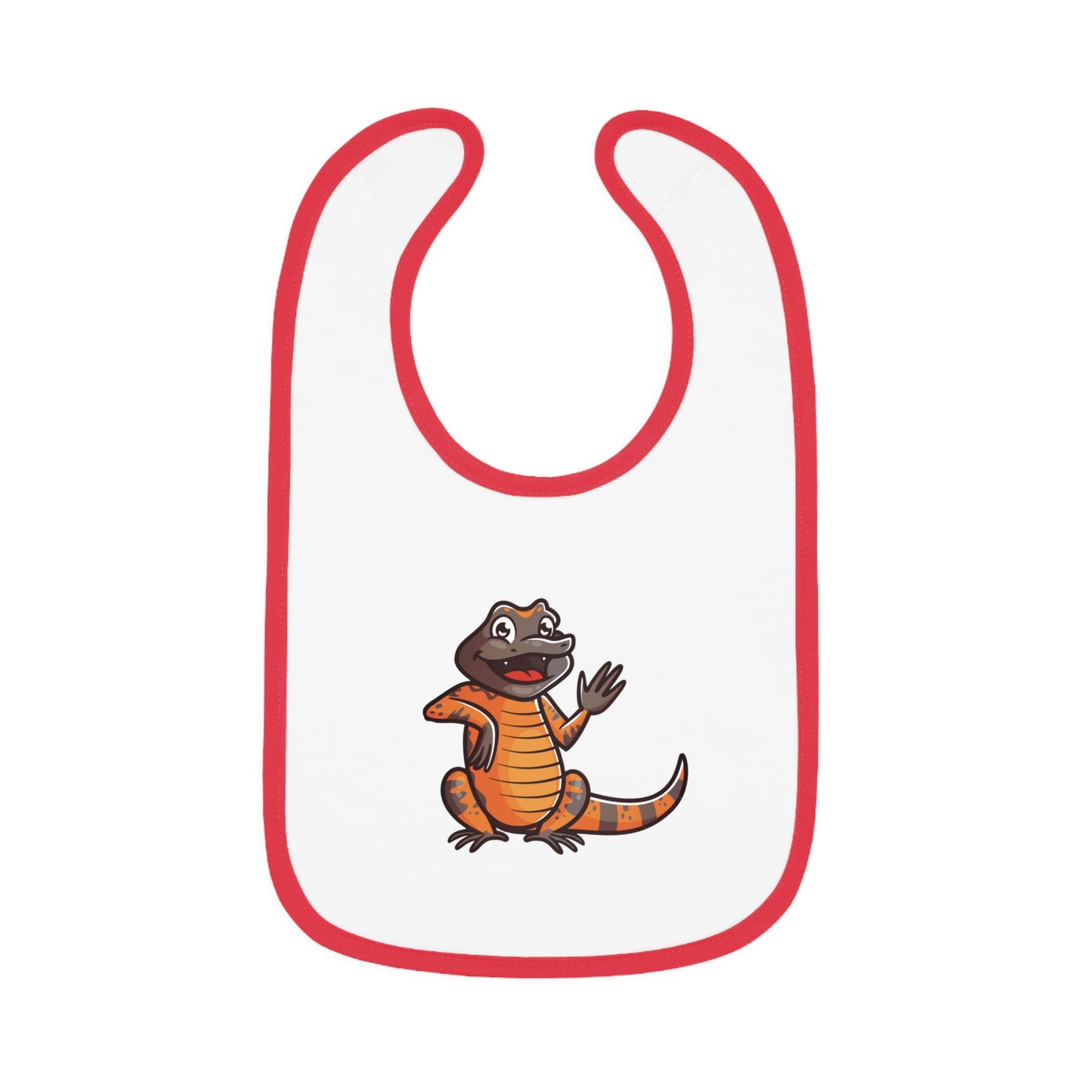 Gila Monster Contrast Baby Bib