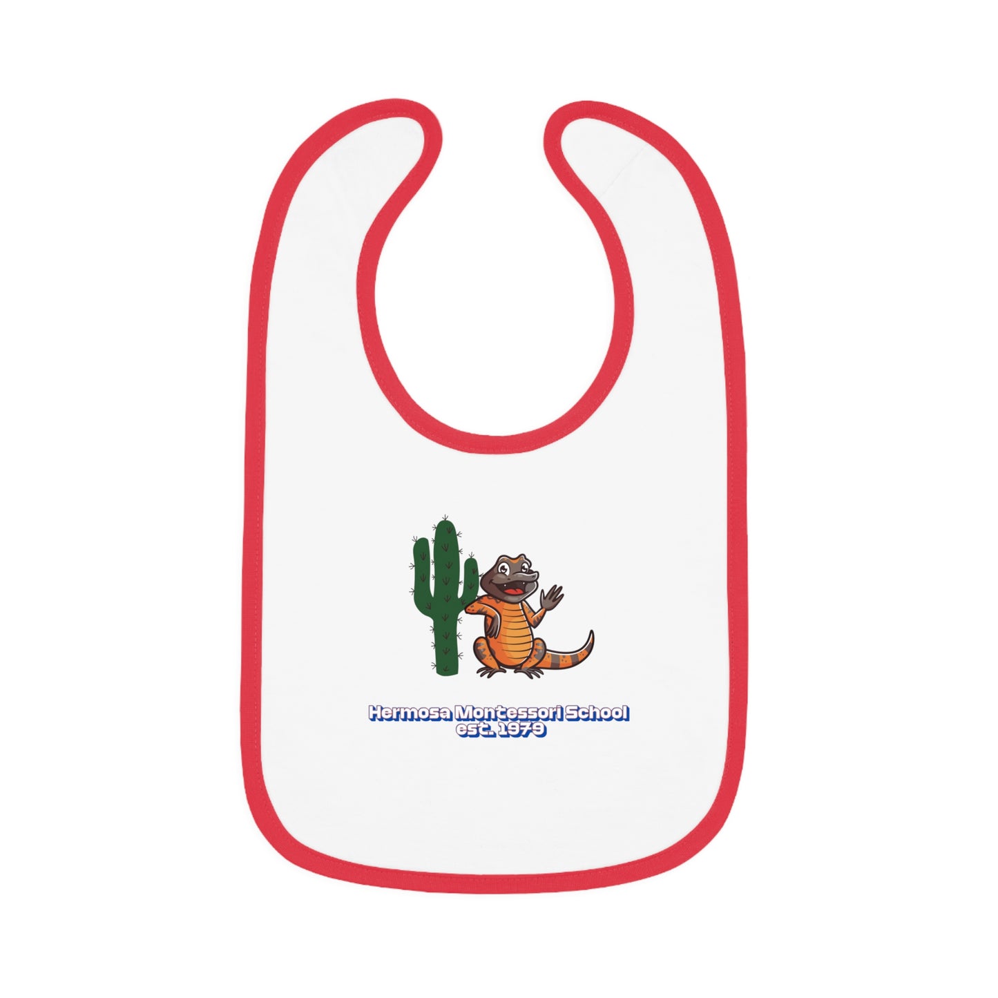 Embellished Logo Contrast Baby Bib